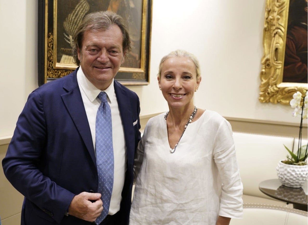Nella foto: Massimo Scaccabarozzi, direttore di ON RADAR, e Lucia Aleotti, azionista e membro del Board di Menarini.